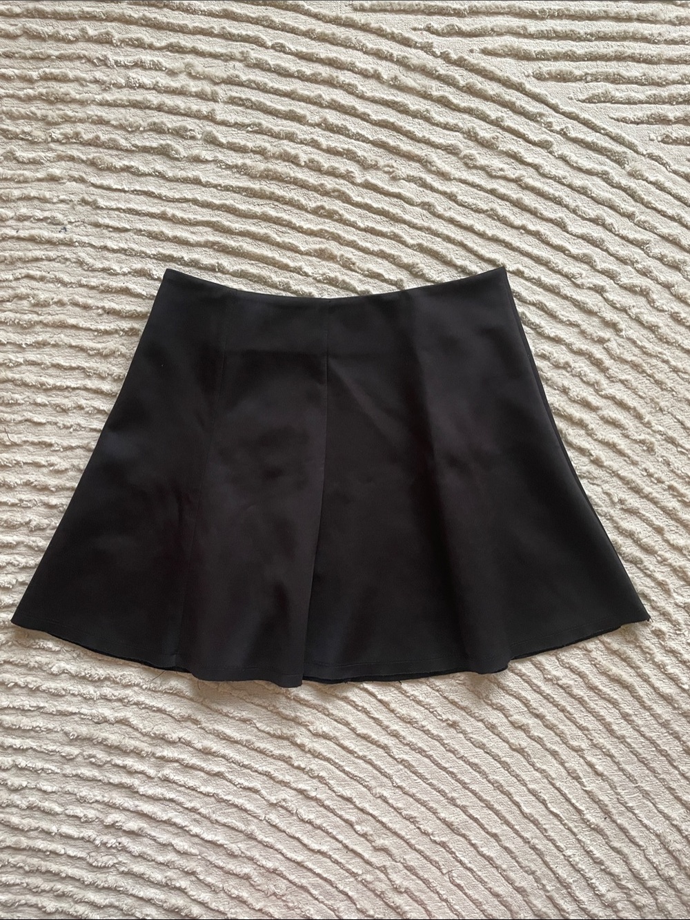 Black A-Line skater Mini Skirt
